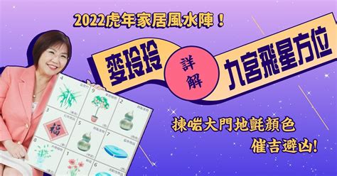 2022風水佈局麥玲玲|2022虎年運程｜麥玲玲師傅九宮飛星圖：喜慶位、病 